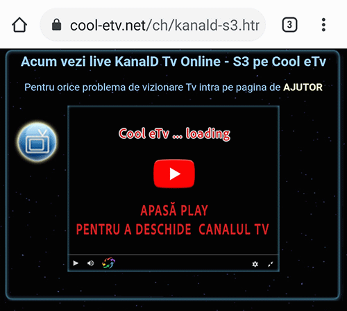 Exemplu cum sa vezi Tv online cu Cool eTv Plugin pentru telefoane Android Exemplu cum sa vezi Tv online cu Cool eTv Plugin pentru telefoane Android